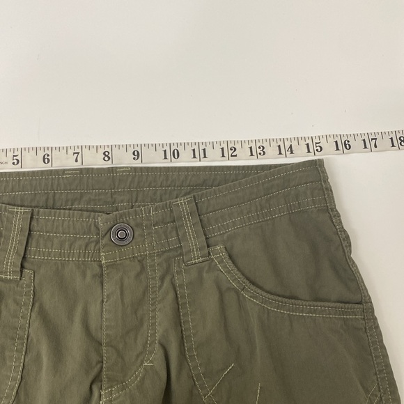 Kuhl Roll Up Shorts Women Olive Size 6 - Picture 5 of 8